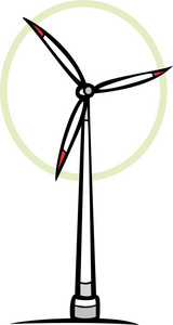 风电场发电机