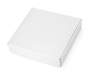 空白的比萨盒白色空白纸箱披萨盒照片