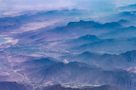 安第斯山脉空中景观场景