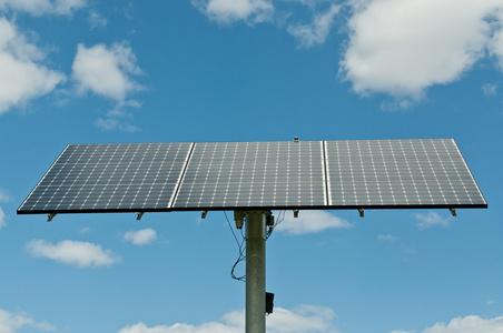 光伏太阳能电池板阵列可再生能源