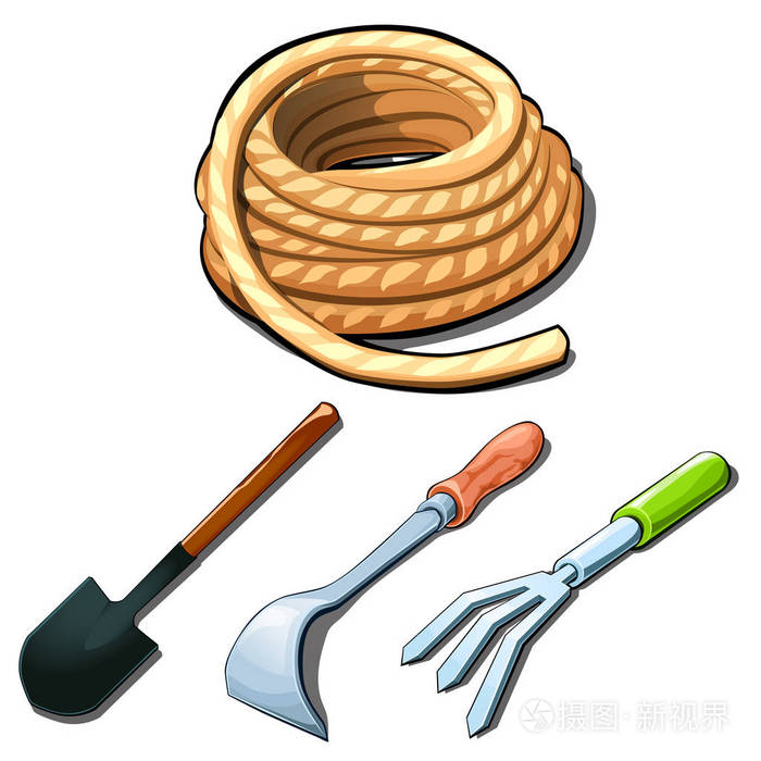 农业工具铁锹耙子刮板绳