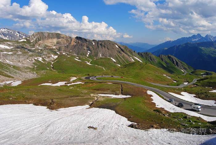 从 Hochtor 在奥地利阿尔卑斯山的视图