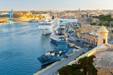 瓦莱塔.地中海港口照片