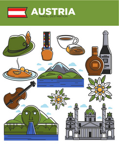 奥地利旅游宣传海报图片