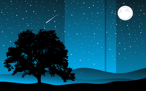 湖面月光图片-湖面月光素材-湖面月光插画-摄图新视界