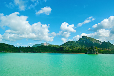 热带海景。