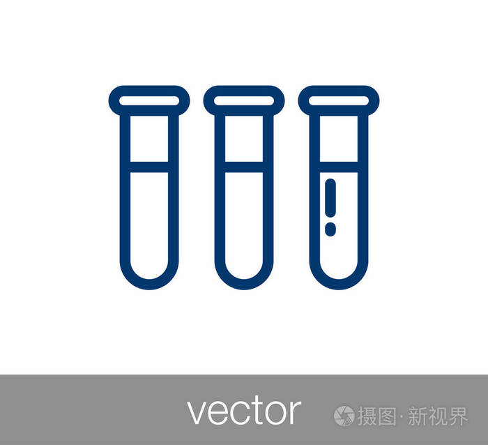 试管图标