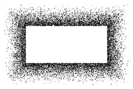 孤立在白色背景上的黑框