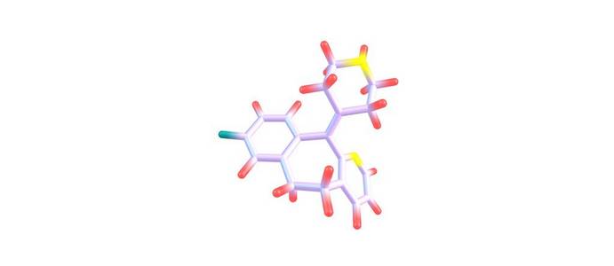 地洛他定分子结构上白色孤立