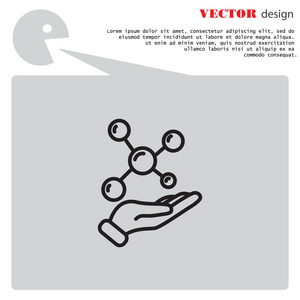 分子中的手图标