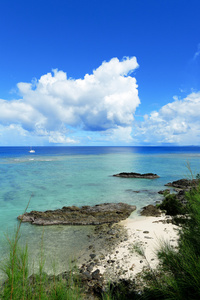 日本冲绳的海景