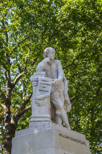 威廉  莎士比亚雕像在伦敦