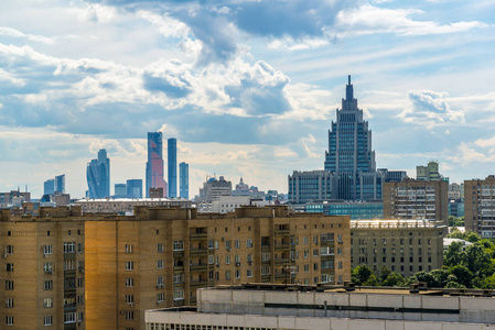 顶视图的 Meshchansky 区的莫斯科，俄罗斯