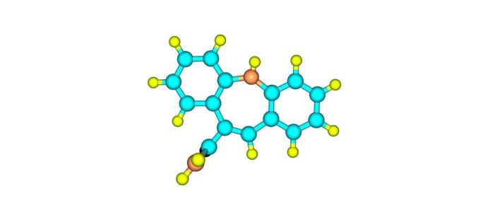 卡马西平分子结构上白色孤立