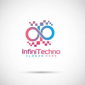 Infinitechno 标志模板