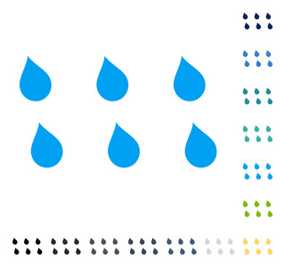 水滴矢量图标