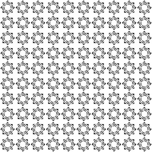 抽象的混沌几何图案。三角形灰色和白色的浑沌绕成一圈的白色背景上的抽象