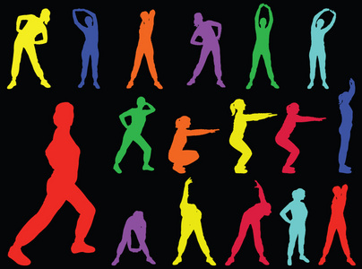 健美操女孩相似素材图片-摄图新视界