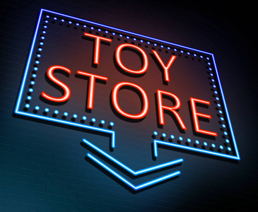 玩具商店概念