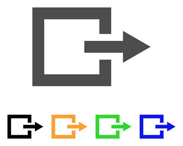 退出矢量图标