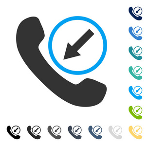 传入呼叫矢量图标照片