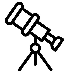 望远镜矢量图标