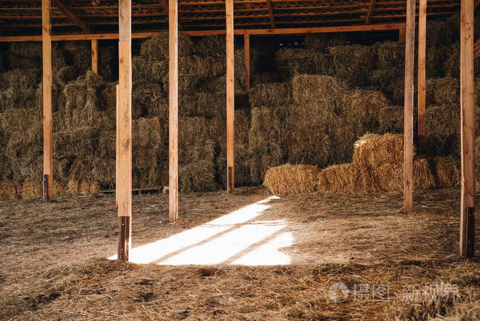 干草在马厩里