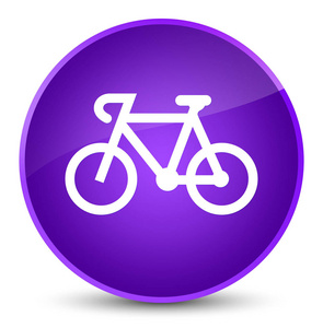 自行车图标优雅紫色圆形按钮
