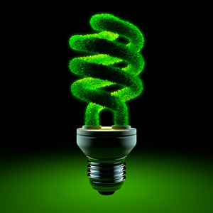 绿色节能灯照片