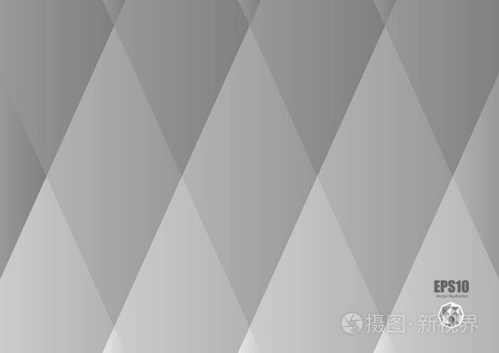 抽象灰色渐变菱形背景.矢量