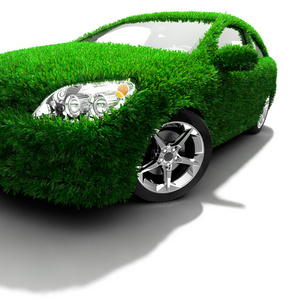 绿色环保汽车的隐喻图片