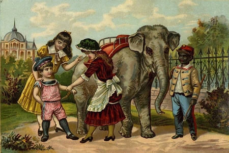 游戏骑孩子们的游戏.骑大象照片