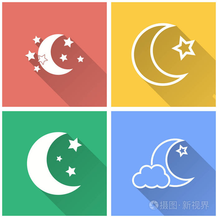 日月星-矢量图标插画-正版商用图片01s1q6-摄图新视界