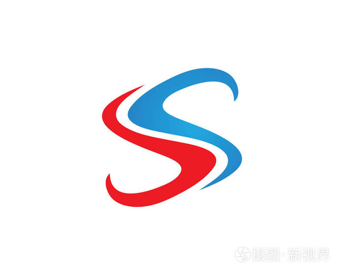 商业企业字母s标志设计矢量