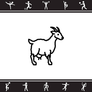 山羊 Web 图标