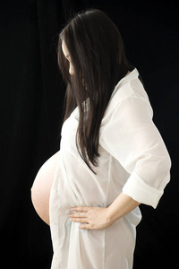 stu 画像怀孕大肚子母亲女人穿比基尼
