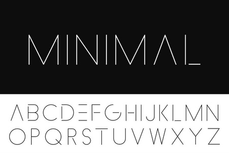 英文创意网名薄的简约字体.优雅的英文字母照片