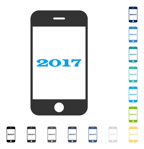智能手机 2017年矢量图标