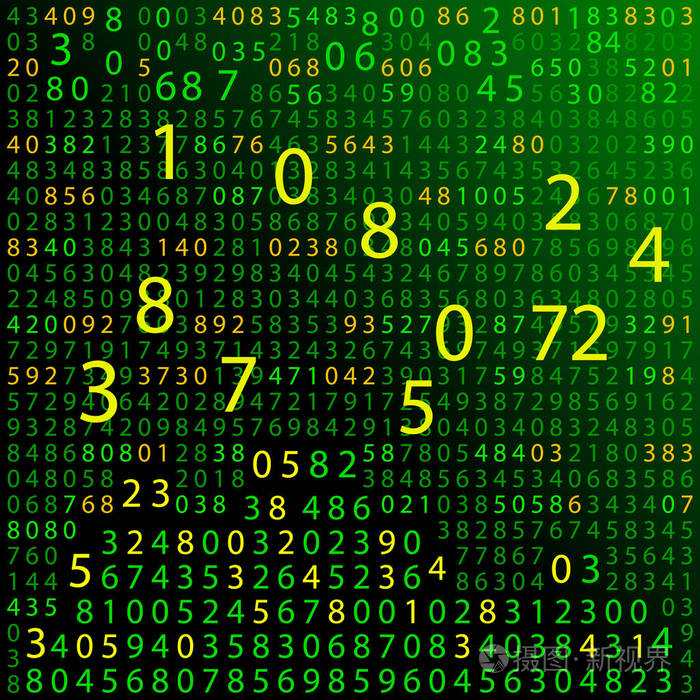 绿色的二进制计算机代码重复背景eps10插图