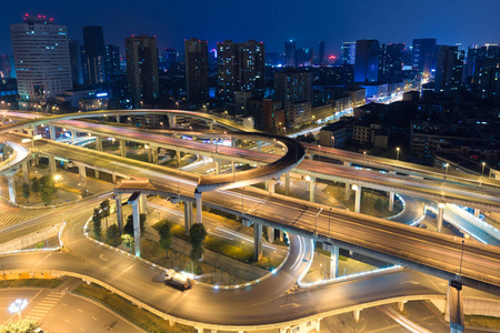 中国四川省成都市夜景