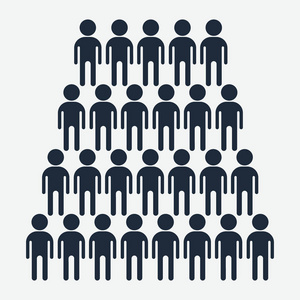 人群中黑色图标设置人群的人图标矢量选举人群图标组图标人群的业务