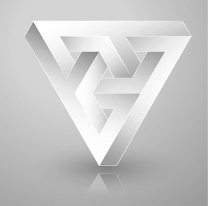 不可能的多维数据集的错觉图片