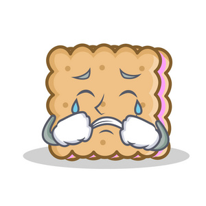 哭泣的饼干卡通字符样式