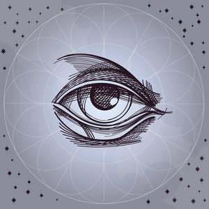 素描上帝之眼照片