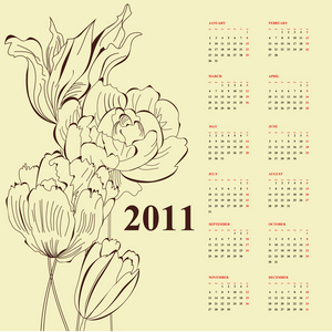 2011年花历