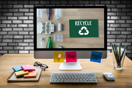 环境保护回收绿色节能生活保护图片