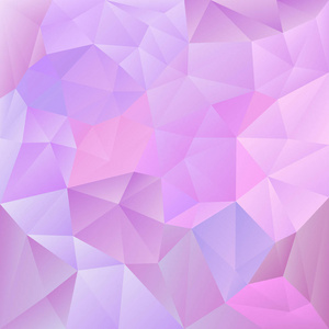 矢量抽象不规则多边形背景，甜美柔和的粉色和紫色颜色的三角模式