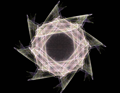 几何的空间系列。视觉上有吸引力的背景下作出的概念网格曲线和分形元素适合作为元素
