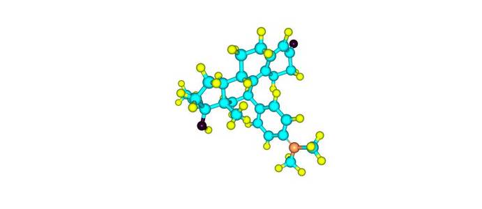 米非司酮分子结构上白色孤立