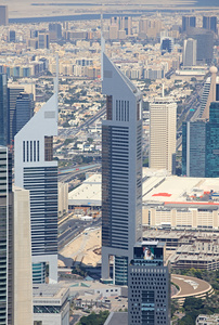 在迪拜的摩天大楼。阿拉伯联合酋长国